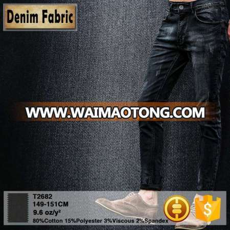 t2682 denim fabric high quality rayon spandex fabric pantalones de mezclilla ropa